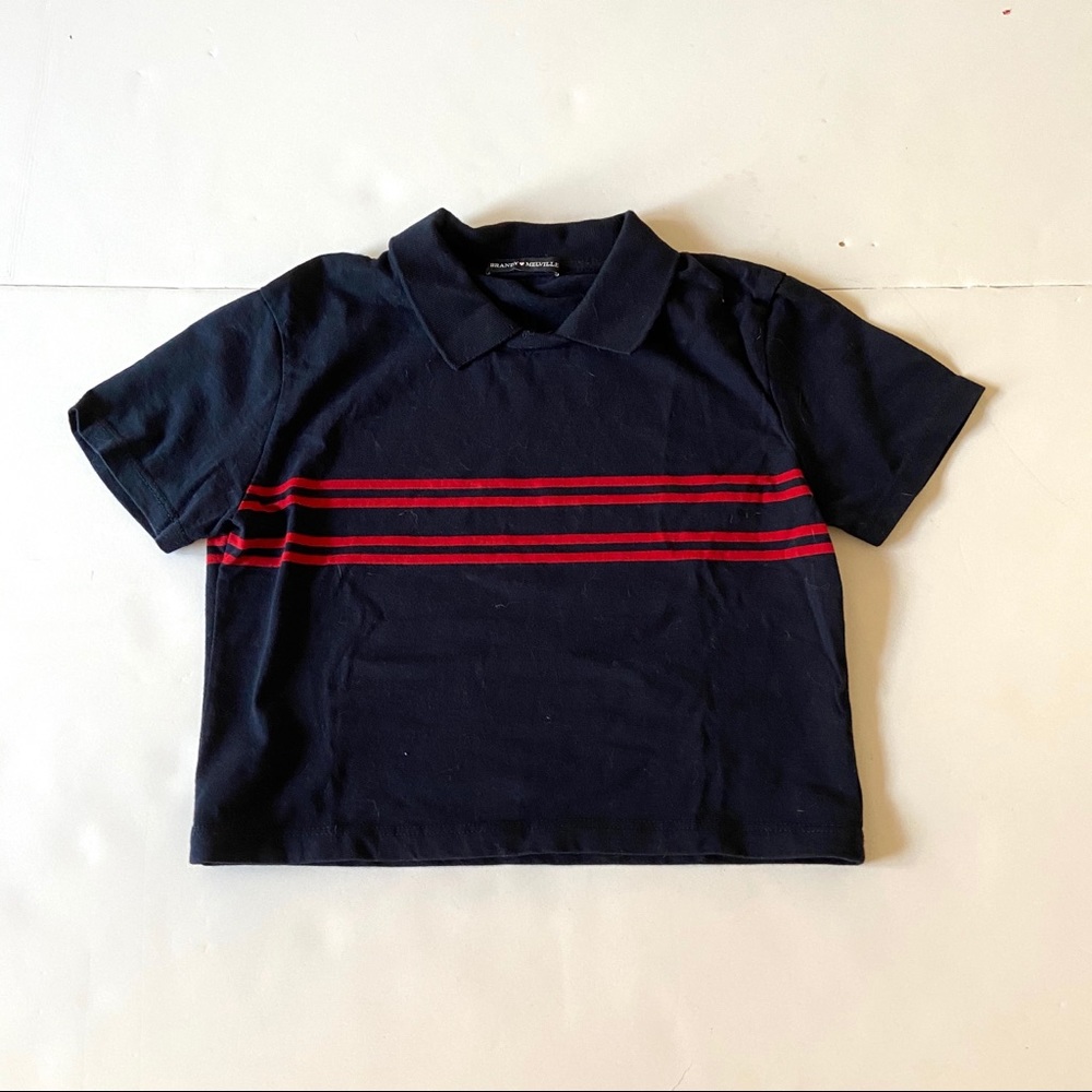 Brandy Melville crop stripe top